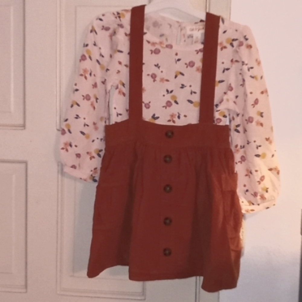 Cat & Jack 3T Toddler Skirtall and Blouse